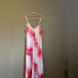 Oscar de la Renta floral slip maxi dress